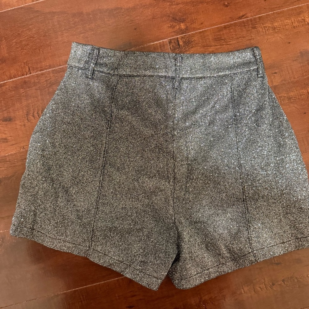 Babyboo Fashion Natasha Shorts - Black Sparkle, S, Gray - Picture 5 of 9